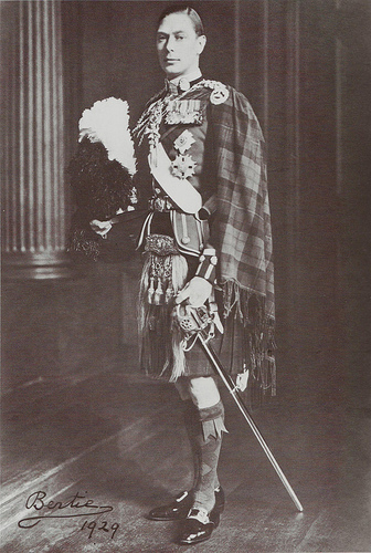 Будщий король Георг VI в молодости